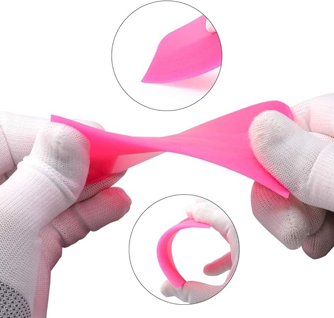 NEWISHTOOL PPF Squeegee for Vinyl, Soft Rubber Scraper PPF Tools, 3IN1 Small Squeegee for Paint Protection Film Installing, Vinyl Wrap Window Tint Auto Glass Cleaning TPU Scraping Tool Scratch Free