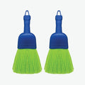 LOLA Whisk Broom, Hand Brush, 2 Pack, Durable Bristles, Whisks Away Dirt & Debris, Compact, Hang Hole for Easy Storage, Indoor/Outdoor