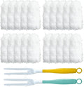 Car Interior Duster - Ultimate Cleaning Tool for Cars, House, and Office - Compact Mini Design for Effortless Dust Removal Double-Sided Design 2handle +20 Duster Refills.