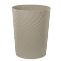 UUJOLY Plastic Small Trash Can Wastebasket, Garbage Container Basket for Bathrooms, Laundry Room, Kitchens, Offices, Kids Rooms, Dorms, (Khaki, 1.8 Gallon)