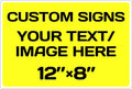 Personalized Aluminum Metal Signs - Weatherproof, Custom Text & Picture, Multiple Sizes, Ideal for Hazards, Gardens, Doors & Businesses