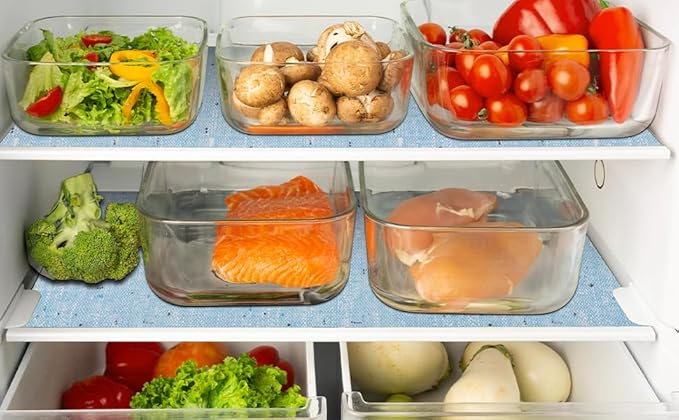 Shelf Liner 18" W x 96" L Cabinet Liners Non Adhesive, Drawer Liners Non Slip Kitchen Mat Waterproof Oil-Proof for Kitchen Cabinet, Shelves, Refrigerator, Storage, Easy to Trim