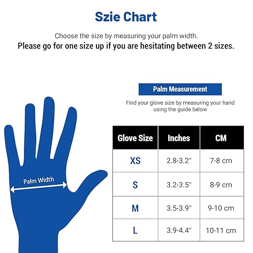JMU Nitrile Gloves Case Medium, 1200 Count, Gloves Disposable Latex Free Bulk, 3.5 Mil, Violet Blue