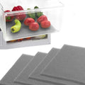 Dualplex® Fruit & Veggie Life Extender Liner for Fridge Refrigerator Drawers, 12x15 Inches (4 Pack) – Extends The Life of Your Produce & Prevents Spoilage (Grey)