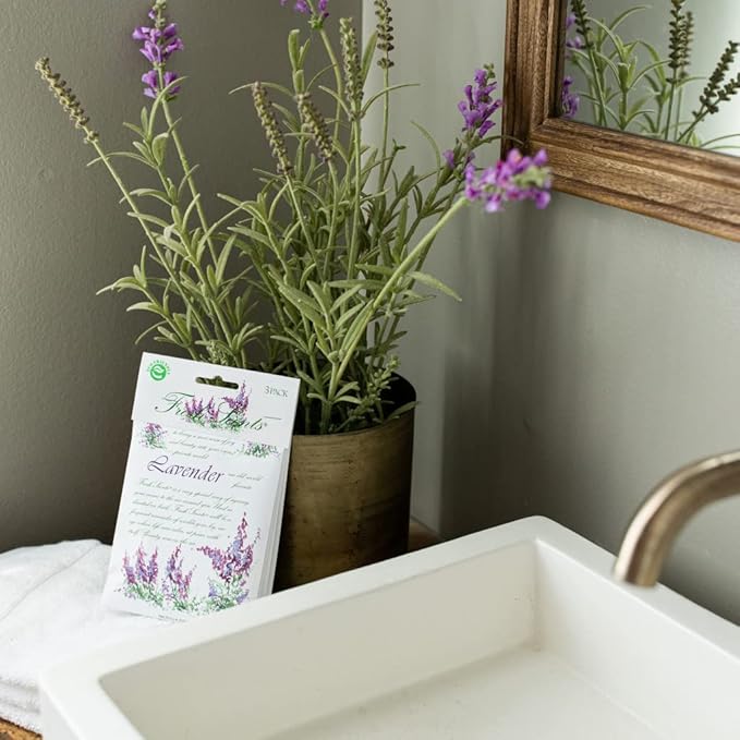 WillowBrook | Fresh Scents Scented Sachet Packet | Lavender | Air Freshener Bags for Drawers, Closets, Cars | 6 Pack | Long Lasting Home Fragrance