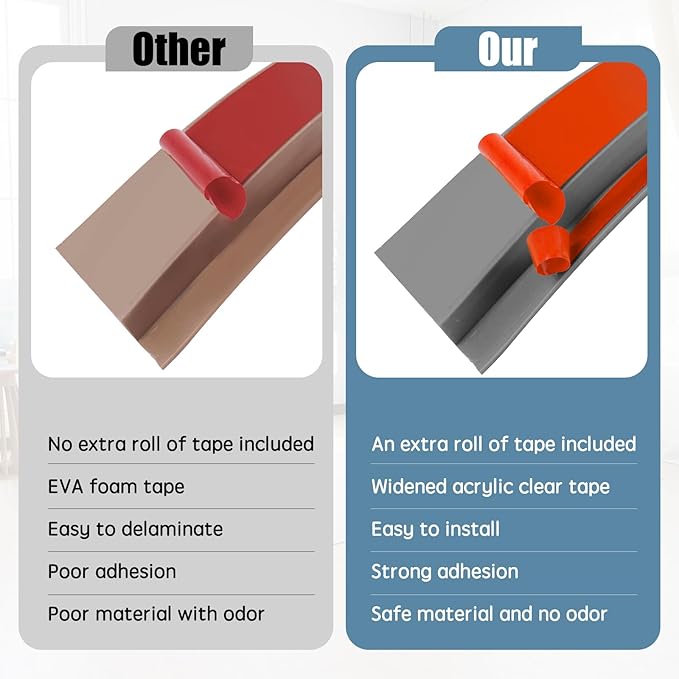 Floor Transition Strip Door Threshold 79" Floor Transition Reducer Trim on The Edges Threshold Strip Self Adhesive Suitable for Doorways, Tiles, Carpet
