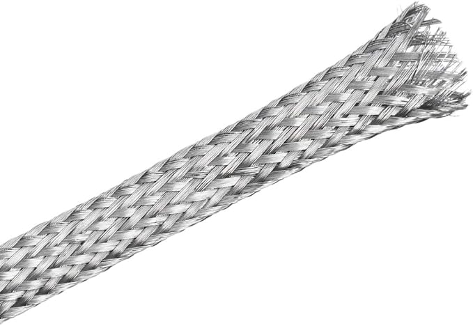 uxcell 3.3Ft - 15/64 Inch 304 Stainless Steel Sleeving Expandable Hose Cover