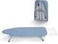 Small Ironing Board Tabletop with Cover and Pad, BlissBoard Mini Folding Iron Board Portable with Non-Slip Feet, Compact Ironing Table for Travel, 31"x12", Blue