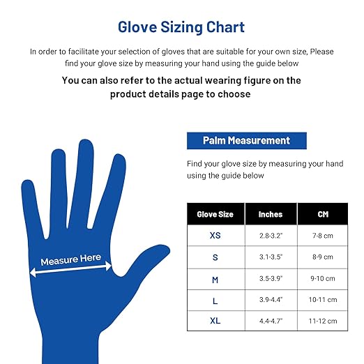 JMU Medical Nitrile Exam Gloves XL, 2000 Count, 3.5Mil Disposable Black Nitrile Gloves Latex Free Powder Free