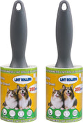 Lint Rollers 2 Pack for Pet Hair 500 Sheets Extra Sticky Pet Hair Remover for Clothes Furniture Carpet Cleaner Cars Dogs Travel-Friendly Grip Handle