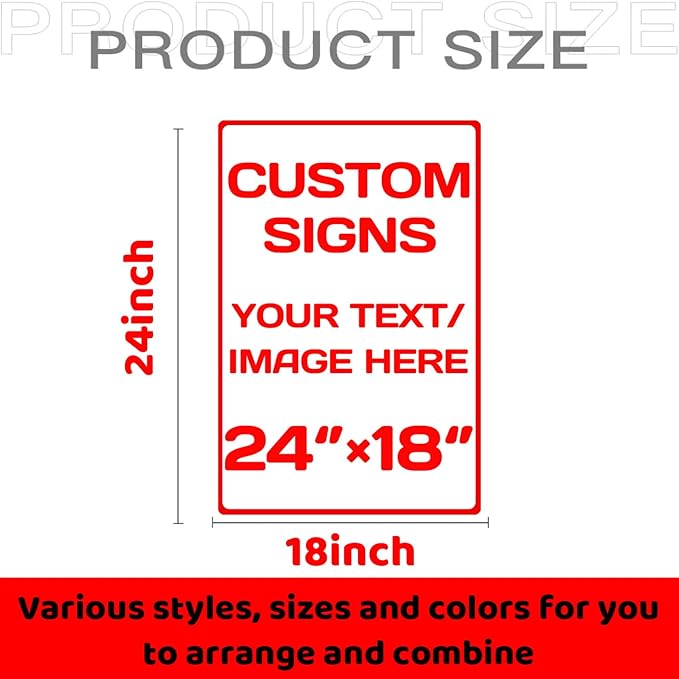 Personalized signs,Aluminum Weatherproof Metal Sign,Optional reflective, double-sided,Custom Personalized Text And picture Here,for garden, door,business,Street