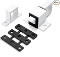 4 Packs Spring Door Lock, White Self-Closing Gate Latch with Aluminum Alloy, Security Latch for Windows, Cabinets & Gates