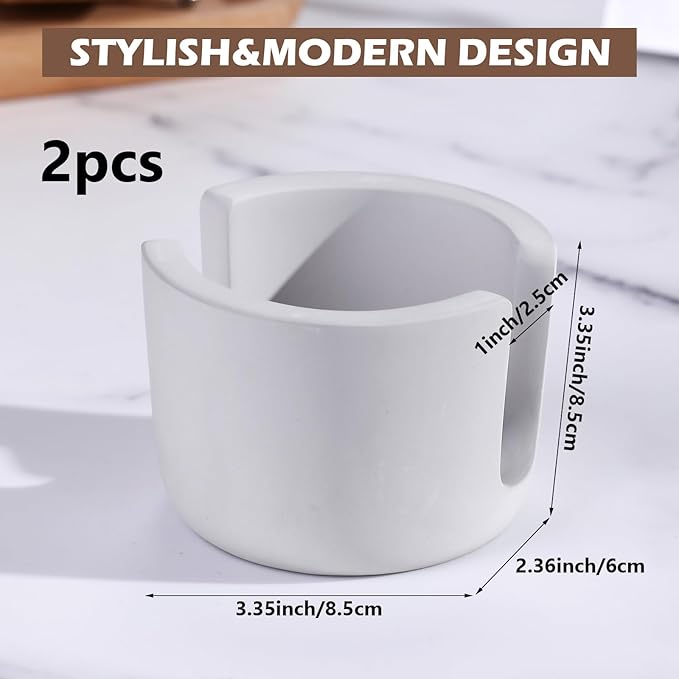 Geelin 2 Pack Diatomite Stone Sponge Holder for Kitchen Sink Absorbent Sponge Drying Rack Dish Organizer Kitchen Accessories Sink Tray(Grey)