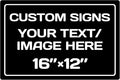 Personalized Aluminum Weatherproof Metal Signs - Multiple Sizes, Custom Text & Picture, Hazard, Garden, Custom Door Signs