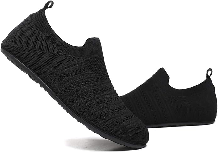 QZKDM Lightweight Slip on Grip Indoor House Slippers Barefoot Non Slip Home Exercise Yoga Shoes for Men Women