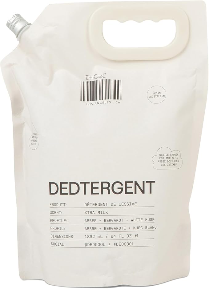 DedCool Liquid Laundry Dedtergent | Xtra Milk | Luxurious Fragrance Detergent | Removes Stains | Infused with Natural Essential Oils | Non-Toxic | 120 Washes | 64 fl oz