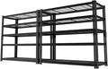 Storage Shelves Heavy Duty, 2 PCS 60" L x 24" W x 78" H Garage Wire Shelving Unit Loads 3300LBS, 5-tier Adjustable Metal Industrial Utility Shelf Rack for Kitchen, Laundry Room, Warehouse, Basement