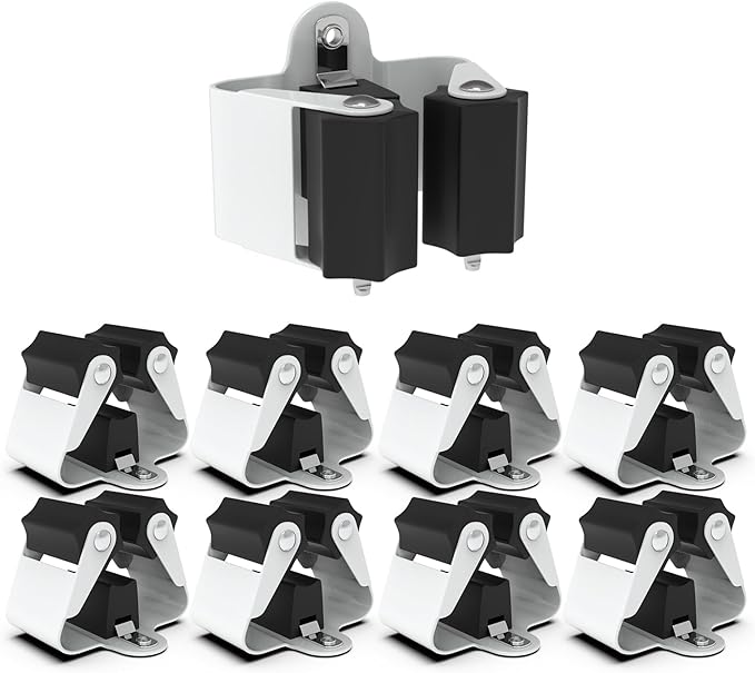 3-H Broom Hanger,Mop Holder Wall Mount 8 Pack, Broom Holder Wall Mount for Hanging and Organizing Shovel,Rake,Brush,Yard Tools in Kitchen,Laundry Room,Bathroom,House(black)