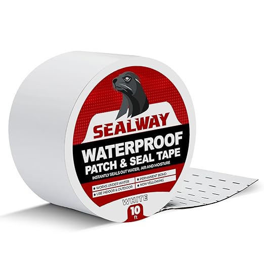 White RV Roof Sealant Tape, 2" x 10' Waterproof Repair Seal Tape – Extra Thick, UV-Resistant, Weatherproof Patch for Permanent Leak Sealing on RVs, Trailers, and Mobile Homes