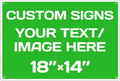 Personalized Aluminum Weatherproof Metal Signs - Custom Text & Picture, Multiple Sizes, Hazard, Garden, Custom Door, Business Signs