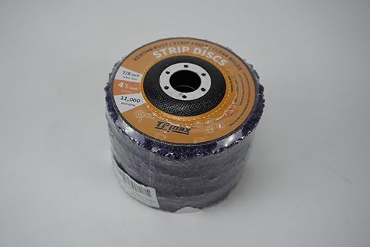 4-1/2" x7/8'' Stripping Discs Rust Remover Wheel Remove Paint and Oxidation Poly Strip Wheel Disc Abrasive Angle Grinding Wheel - 5 Pack(Purple)