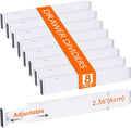 Lifewit 8 Pack Kitchen Drawer Dividers 2.36" High, 16"-22" Adjustable Drawer Organizer for Utensils/Clothes/Makeup, Plastic Expandable Separators in Dresser/Bedroom/Bathroom/Office Storage