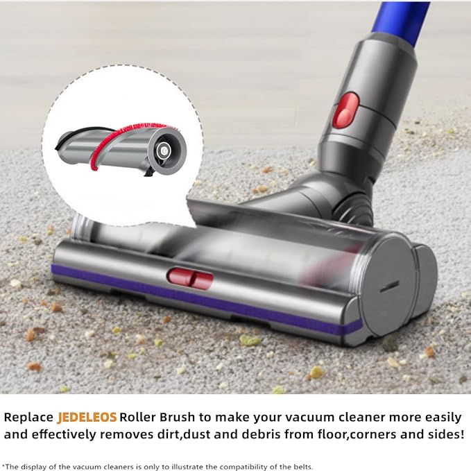 Brush Roller for Dyson V11 Vacuum Cleaner 970100-03 and 970100-05 Replacement Bar Assembly, Replace Part 970135-01, 970135-02 (3 Prong Drive & with Screw)