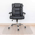 Kuyal Clear Chair Mat, Hard Floor Use, 48" x 36" Transparent Office Home Floor Protector mat Chairmats (48" x 36" Rectangle)
