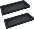 Countertop and Vanity Tray - 2 PC Small 7.7" Silicone Bathroom Trays, Kitchen Soap Tray, Dish Sponge Soap Holder Kitchen Sink Organizer Caddy, Bathroom Counter Trays for Lotion Dispenser