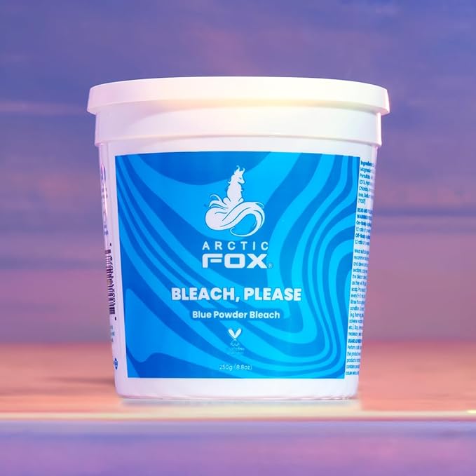 ARCTIC FOX Bleach Please, Blue Powder Bleach 8.8 oz (0.5 lb) Tub Perfect for bleach bosses with big hair goals.