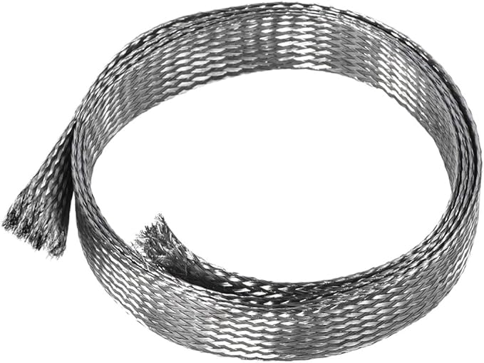 uxcell 3.3Ft - 41/64 Inch 304 Stainless Steel Sleeving Expandable Hose Cover