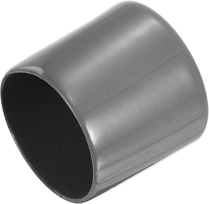 uxcell 20pcs Rubber End Caps 30mm ID Vinyl Cap Cover Screw Protectors Dark Grey