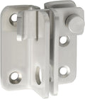 Alise Flip Latch,Gate Latches Slide Bolt Latch Safety Door Lock Catch for Barn Cabinet Pet Cage Fence Bathroom Garage Window,Heavy Duty Stainless Steel Gate Hardware Locks,Brushed Nickel MS3006R-LS