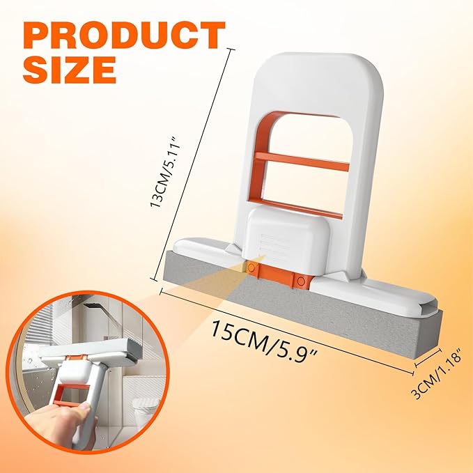 Mini Foldable Desktop Mop, 2025 Self-Squeeze Sponge Cleaning Tool,Portable Cleaning Sponge Mop for Small Spaces, Bathroom, Kitchen, Desktop (2)
