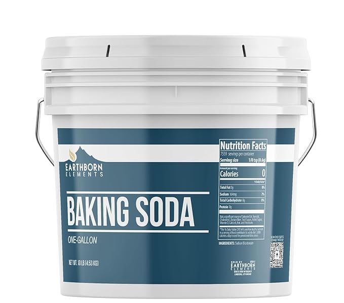 Earthborn Elements Baking Soda (1 Gallon) Sodium Bicarbonate, Cooking, Cleaning & Deodorizing