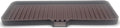Happitasa Silicone Soap Dish Tray and Sponge Holder with Drain Chute | Bathroom and Kitchen Sink Organizer Caddy (Dark Chocolate, 12"x4", 7.4 Ounces)
