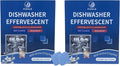 Dishwasher Cleaner Tablets - 24 Tabs (2x12 Pack), 1-Year Supply Heavy Duty Deodorizer Tabs for Deep Cleaning, Descaler Pods Remove Limescale & Grease, Septic Safe for All Dishwasher Brands - Puralb
