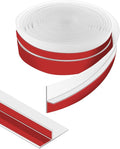 Orghtin T-Shaped Silicone Seal Strip, Clear Sealer Weather Stripping Door Seal Strip, 10Ft x 1.97 in Draft Stopper for Side of Door