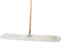 Commercial Dust Mop & Floor Sweeper, 48 in. Dust Mop for Hardwood Floors, Cotton Mop Head, Wooden Broom Handle, Industrial Dry Mop for Floor Cleaning & Janitorial Supplies