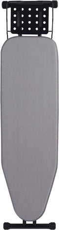 Deluxe Ironing Board with Heat Resistant Cover and Thicken Felt Pad, Heavy Sturdy Legs,Full Size Hanger Iron Board,Foldable (L-Grey)