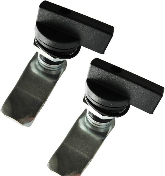 WJSKDQ 2PCS Thumb Operated Offset Thumb Cam Lock Black Cam Lock