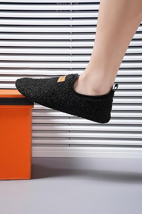 Adult Indoor House Slippers Socks Lightweight Non Slip Grip House Home Shoes for Women Men