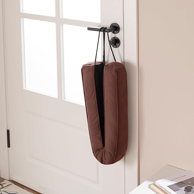 Sunolga 2-Pack 36" Door Draft Stopper Blocks Hot and Cold Air with Removable Washable Cover for Gaps Up to 3", All-Season Seal for Noise, Wind, Door Sweep for Bottom of Door, Home Essentials, Brown