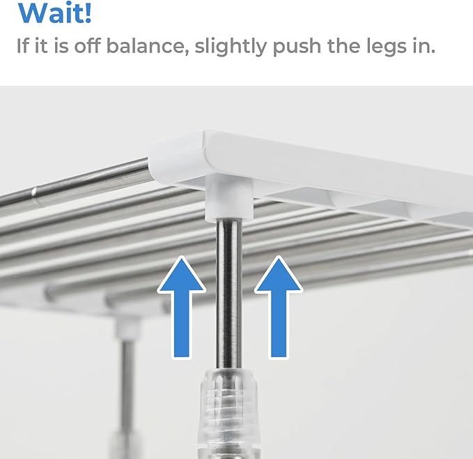 carrotez Expandable Cabinet Organizer, Set of 1 Width & Height-Adjustable Kitchen Cabinet Organizer Shelf, Stackable Kitchen Counter Shelf, 11.8~19.6 x 7.8 x 5.9~9" White