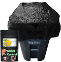 Trash Can Cover Odor Control with Elastic Band Lemon Scented Chemical Free 64 Gallon 2 Pack