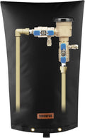 Backflow Preventer Pipe Insulation Cover (5°F) - Irrigation Sprinkler Valve Insulated Pouch - Water Well Pump Cover - Sturdy 5 Layers for Winter Freeze Protection, 16" W x 34" H, Black