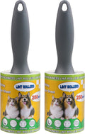 Lint Roller for Pet Hair 500 Sheets Extra Sticky Pet Hair Remover for Clothes Furniture Carpet Cleaner Cars Dogs Travel-Friendly Grip Handle White