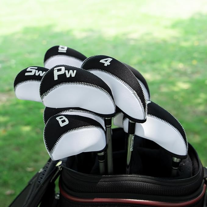 Golf Iron Covers for Golf Clubs Neoprene Golf Iron Cover Set 11pcs/10pcs Golf Iron Headcovers Golf Club Head Covers Fit All Brands