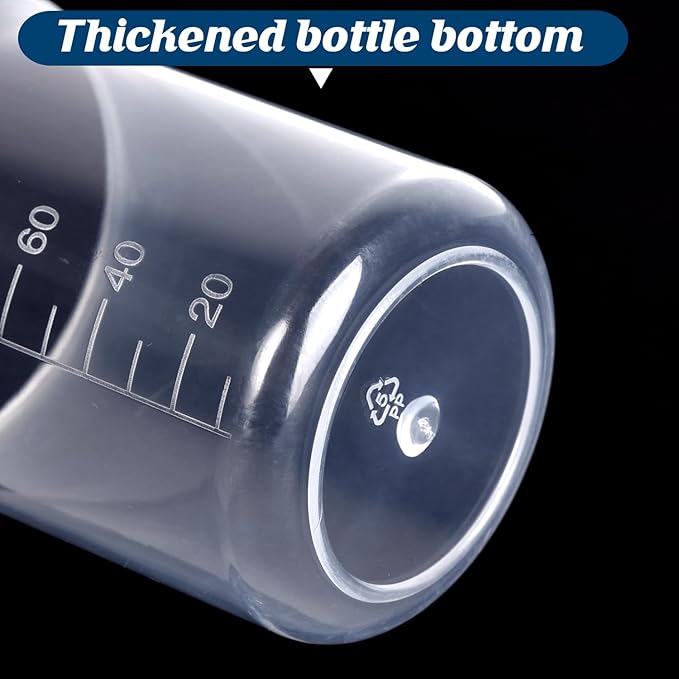 Plastic Measuring Cups, 100ml, Set of 15, for Liquid Measurement and Scientific Experiments