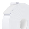 Weather Stripping Door Seal White,Self Adhesive Foam Tape,Window Insulation Weatherproof Gasket Tape for Doors and Windows,1.18 Inch Wide X 1/4 Inch Thick,Total 16.4 Feet Long